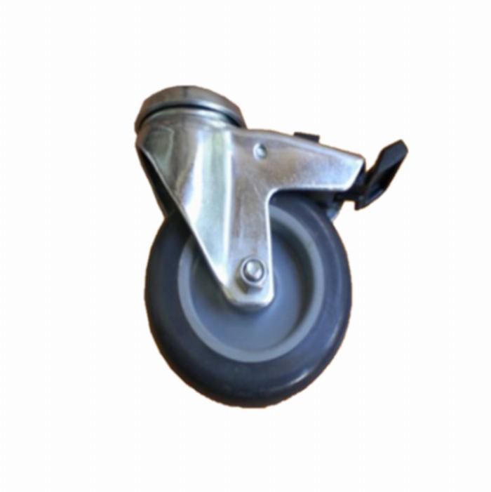 Roues articulées 100 trou de boulon unique, avec frein