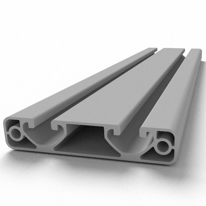Profilato alluminio 80x16L scanalatura 8 tipo I