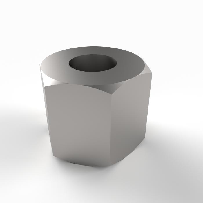 Trapézoïdale écrou ESKM TR10x2 droite hexagonal acier