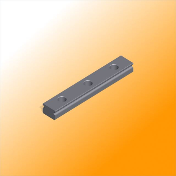 Guida lineare in acciaio inox Miniatura MR12M-N, L = 500 mm