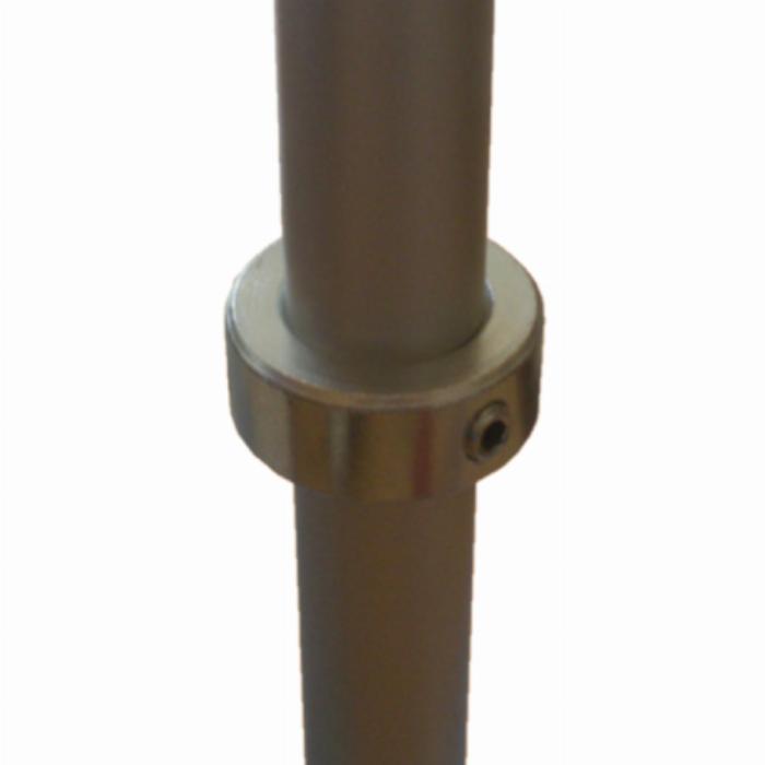 Colliers galvanisé bleu chromaté pour tubes rond 12mm