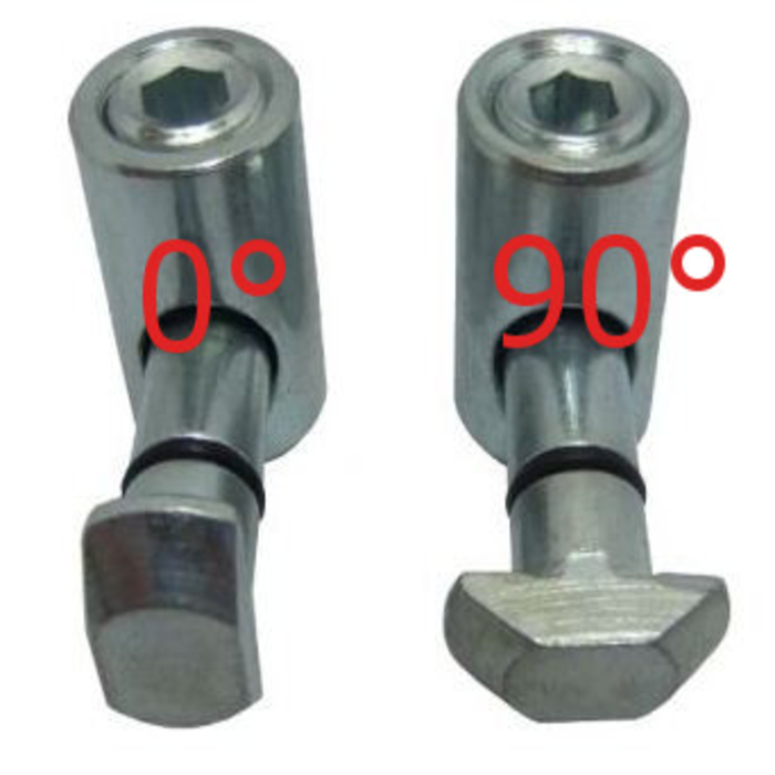 Connettore rapido tipo B Scanalatura 10 - D9.8 - 90°