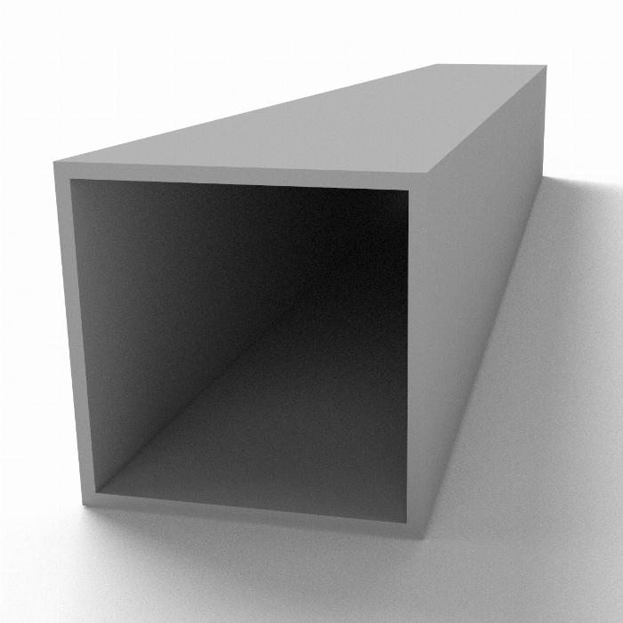 Barre carrée 45x45x2mm anodisé