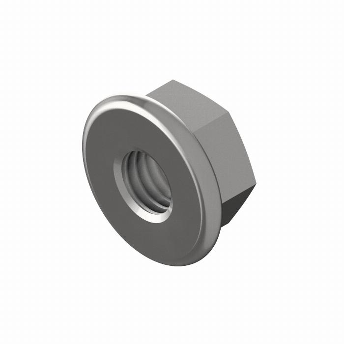 Écrou hexagonal à embase DIN 6923 [M8] acier inoxydable A2
