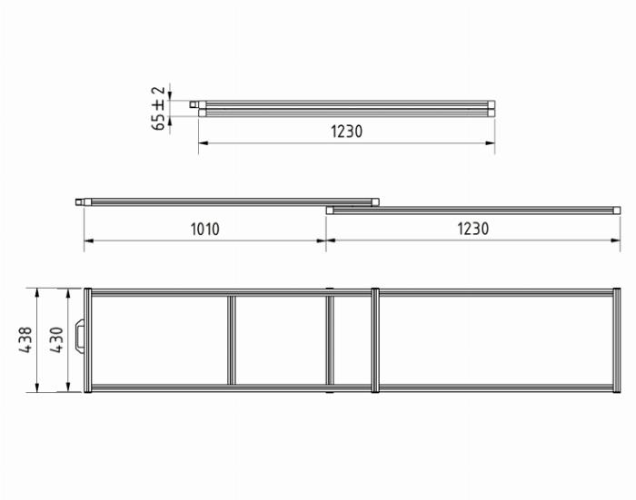 Removable rear Configurator with aluminum profiles